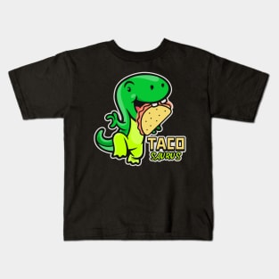 Tacosaurus Funny Taco Dinosaur Kids T-Shirt